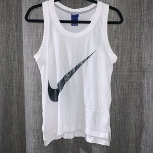 Nike Racerback Tank Top White Small